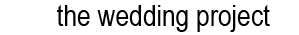 the wedding project